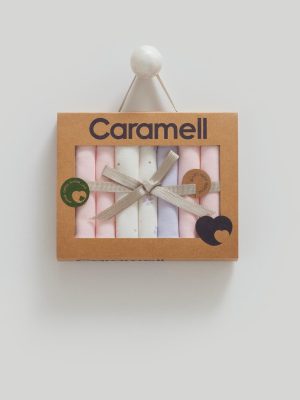 Caramell 7li Bebek Mendil | Hassas Ciltler İçin Doğal ve Güvenli Bebek Mendilleri