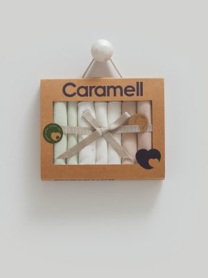 Caramell 7li Bebek Mendil | Hassas Ciltlere Uygun, Doğal Bebek Mendilleri