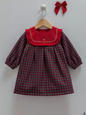 Caramell Kırmızı Bebek Elbise | Şık Tasarımlar ve Yumuşak Pamuklu Elbiseler