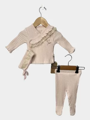 Zıbın 3'lü Set White Care Bebek – Konforlu, Yumuşak ve Şık Tasarım
